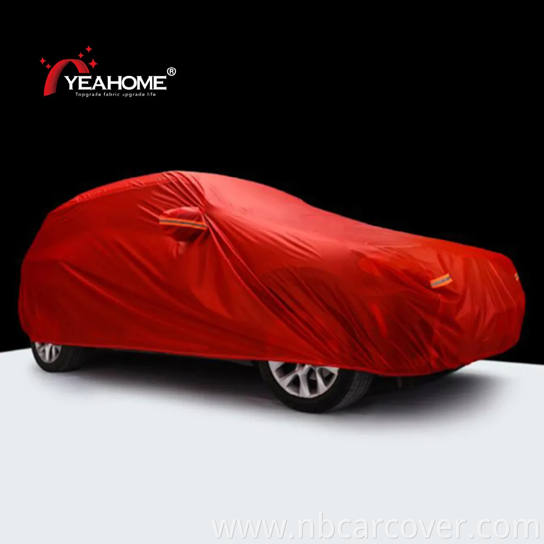 Fashion Light Covers Polyester PU Coating Waterproof Car Cover